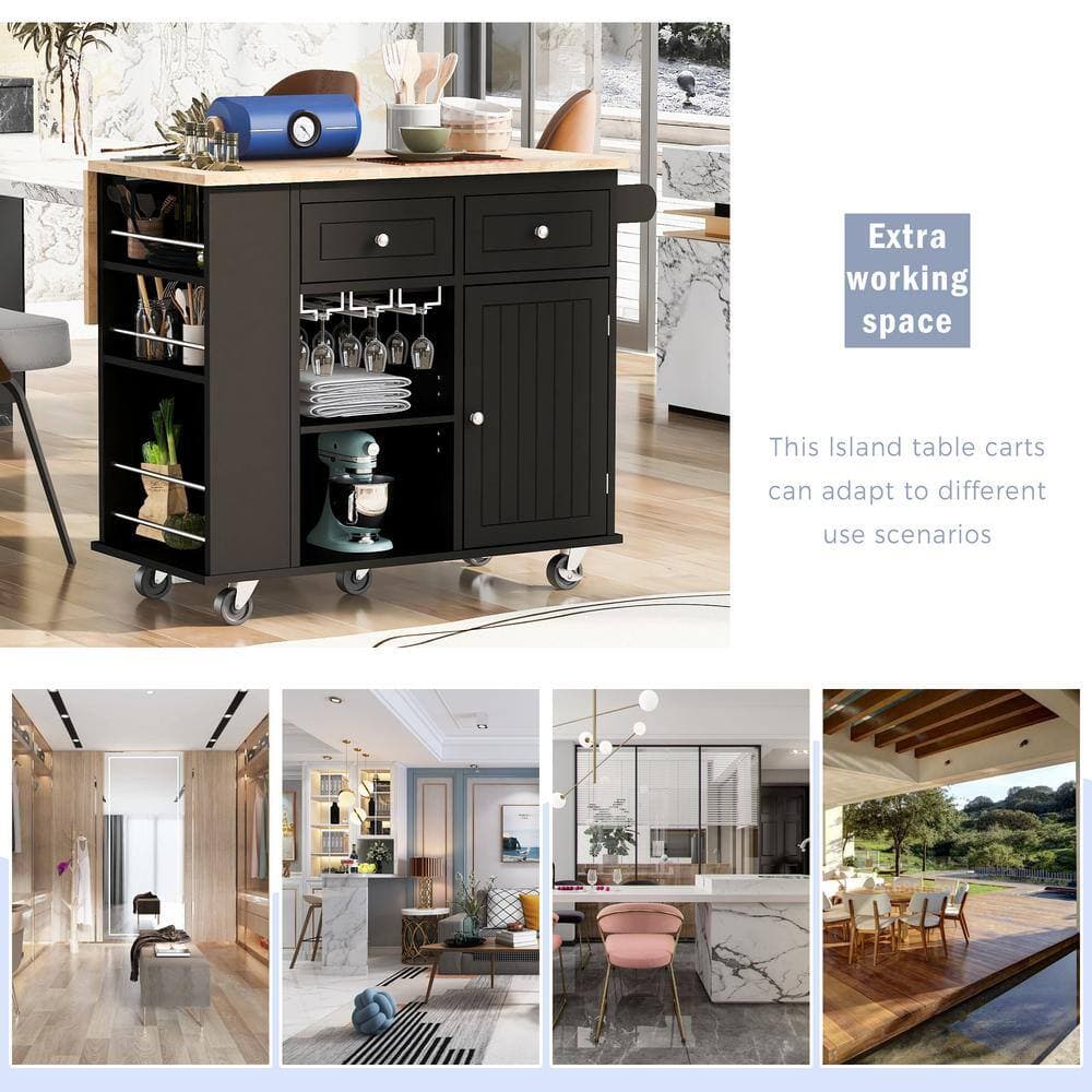 Unbranded 39.8 in. W x 29.33 in. D x 33.7 in. H Bathroom Black Linen Cabinet (3)