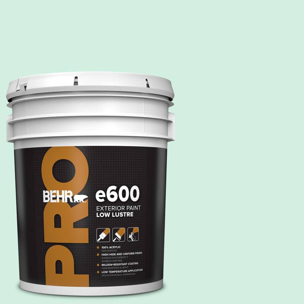 BEHR PRO 5 gal. #P420-1 Spring Frost Low Luster Exterior Paint