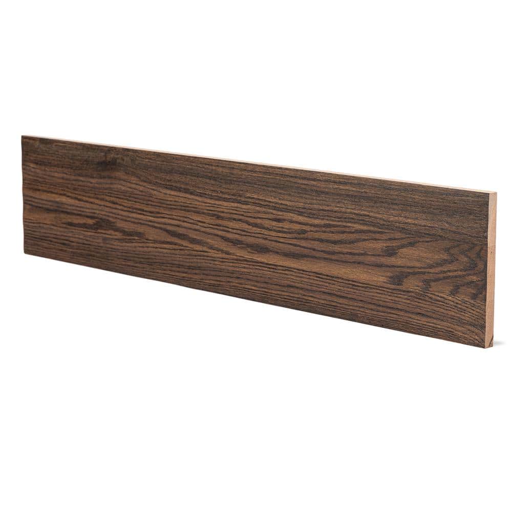 Stairtek 0.75 in. x 7.5 in. x 36 in. Prefinished Mocha Red Oak Riser
