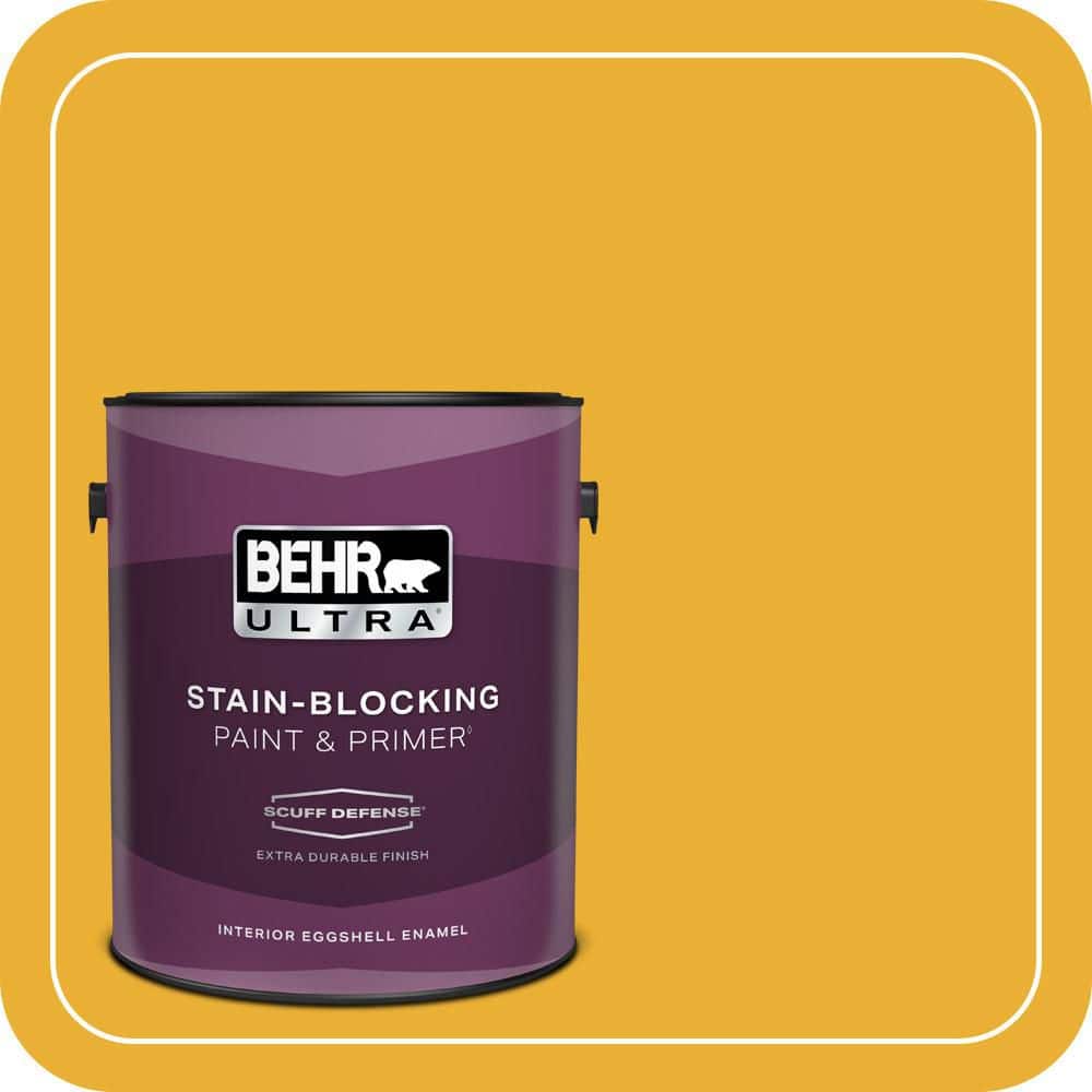 BEHR ULTRA 1 gal. #P280-7 Midsummer Gold Extra Durable Eggshell Enamel Interior Paint & Primer