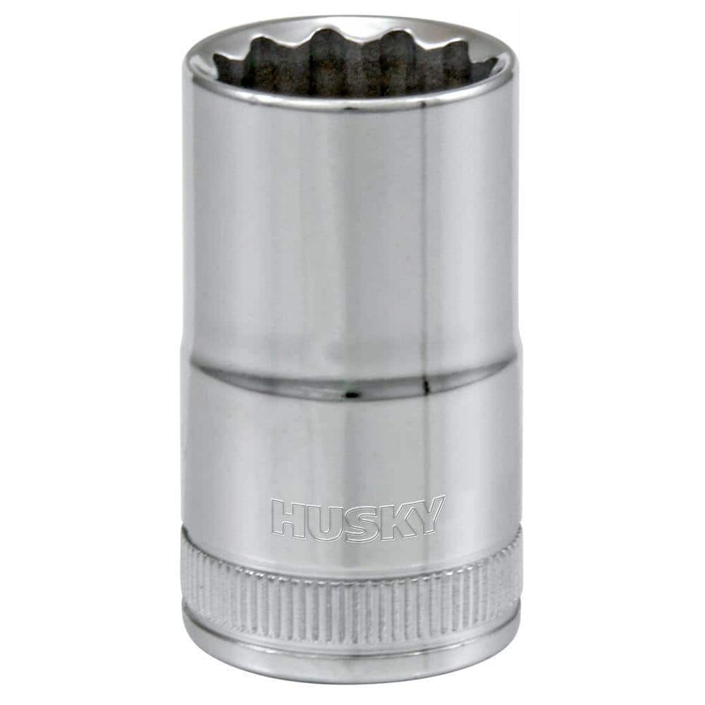 Husky 1/2 in. Drive 16 mm Metric Standard Socket 12-Point