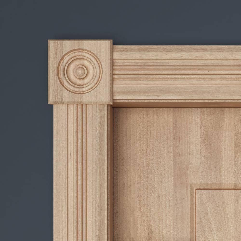 Ornamental Mouldings 3/4 in. x 3 in. x 84 in. White Hardwood Victorian Casing Molding (3)
