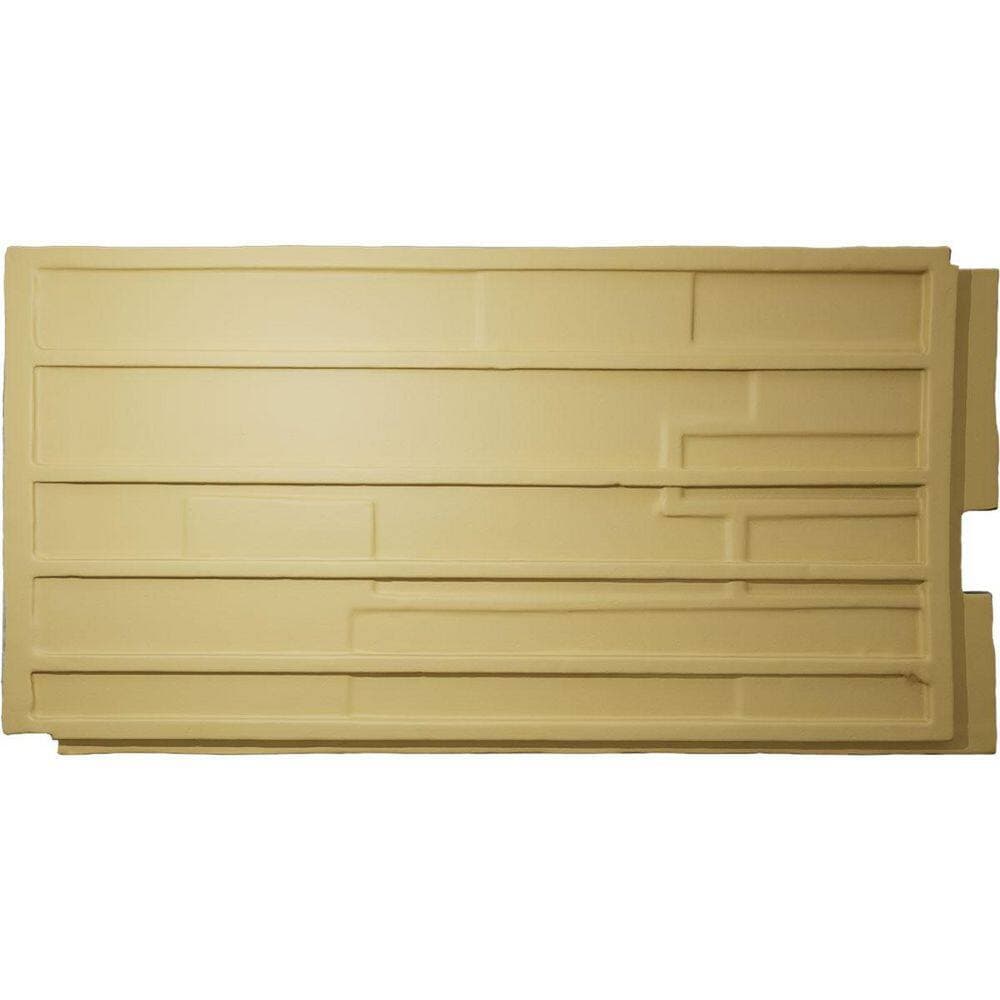 Ekena Millwork EverStone Canyon Ridge Faux Stone Panel, 45 3/4"W x 24 1/2"H x 1 1/4"D, Desert Sand Color (2)