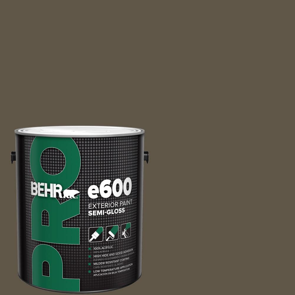 BEHR PRO 1 gal. #710D-7 Chocolate Cupcake Semi-Gloss Exterior Paint
