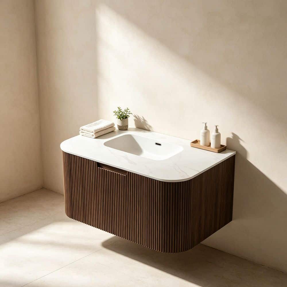 Buruis 60 in. Bath Vanity Cabinet Without Top in Black with Soft Closing Door, Basin Not Included (1)