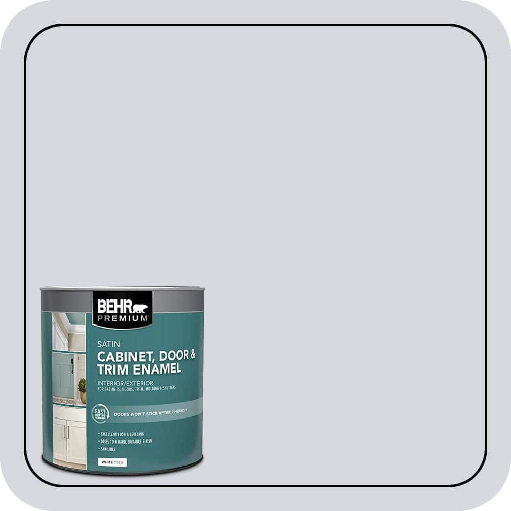 BEHR PREMIUM 1 qt. #MQ3-59 Will O the Wisp Satin Enamel Interior/Exterior Cabinet, Door & Trim Paint