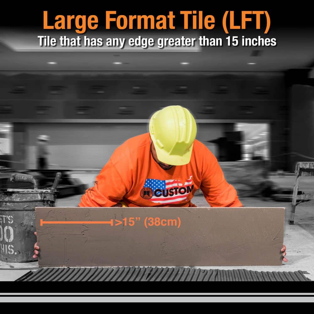Custom Building Products VersaBond-LFT 50 lb. White Professional Medium Bed Large Format Tile Mortar (4)