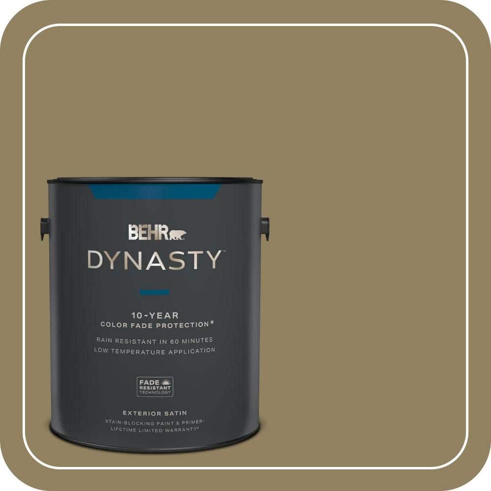 BEHR DYNASTY 1 gal. #PPU8-02 Gingko Tree Satin Enamel Exterior Stain-Blocking Paint & Primer