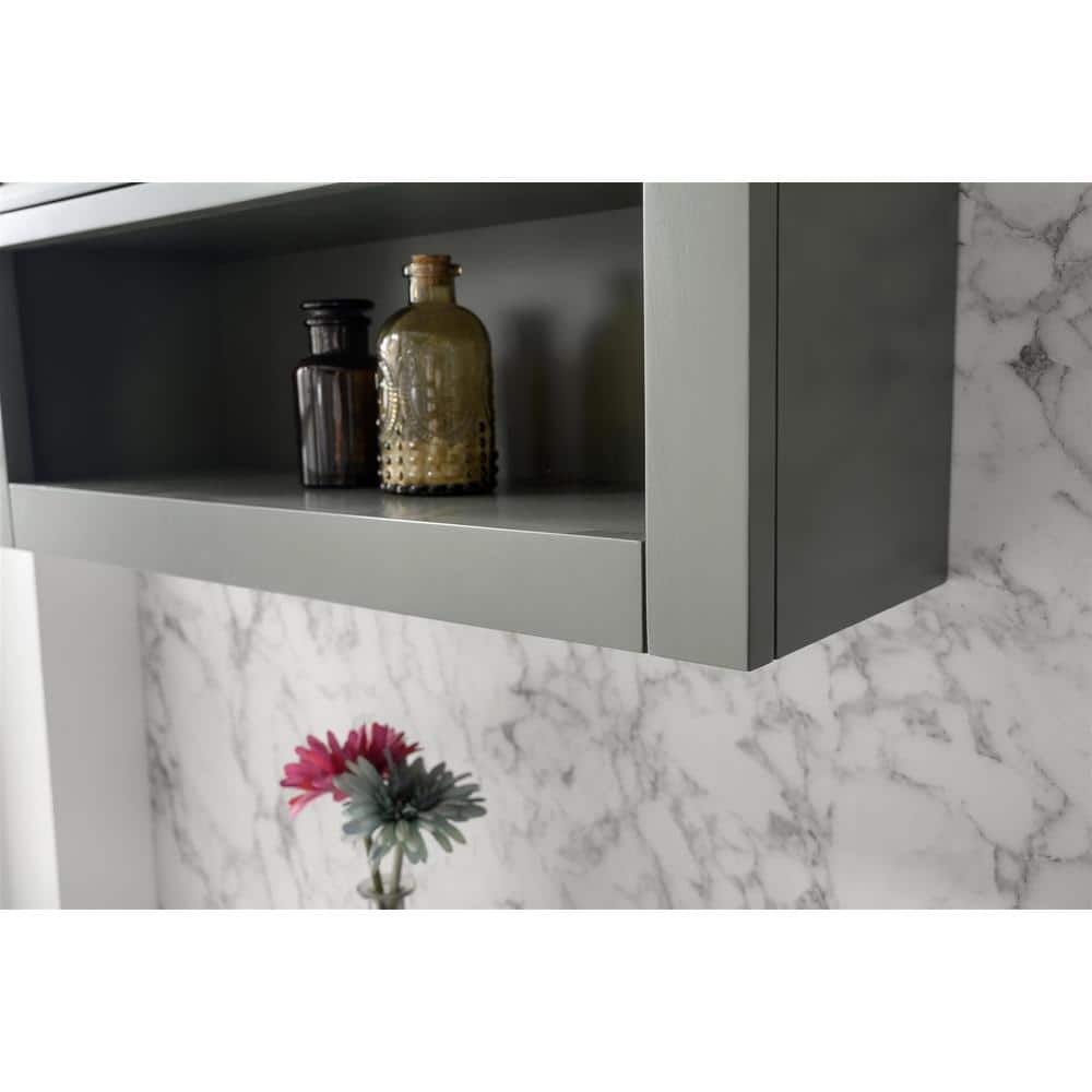 Unbranded Legion Furniture 24 in. W x 8 in. D x 33 in. H Bathroom Storage Wall Cabinet in Pewter Green (2)