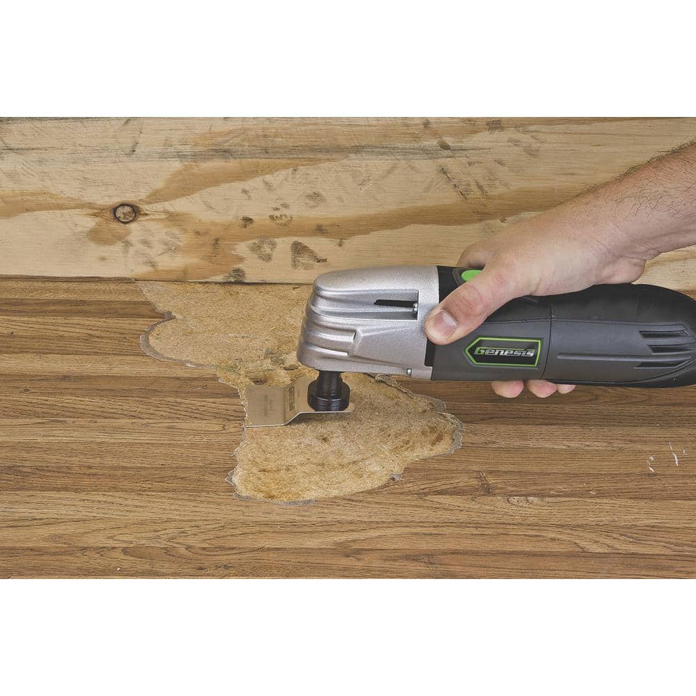 Genesis 1.5 Amp Multi-Purpose Oscillating Tool and 19-Piece Universal Hook-And-Loop Accessory Set with Storage Box (3)
