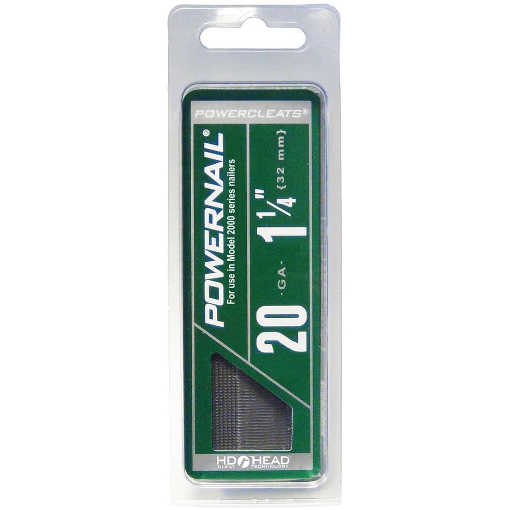 POWERNAIL 1-1/4 in. 20-Gauge Hardwood Flooring Cleat (1000-Pack) (2)