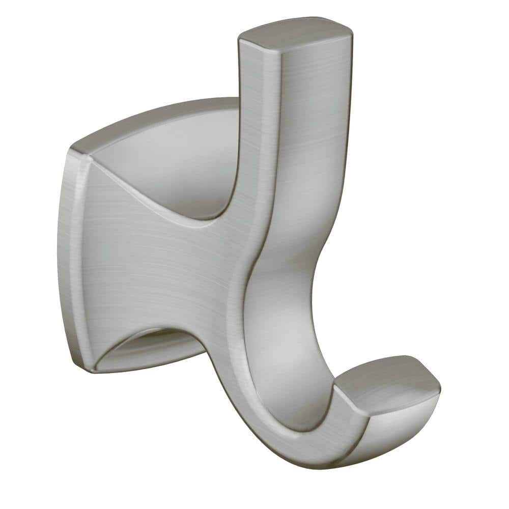 MOEN Voss Double Robe Hook in Brushed Nickel