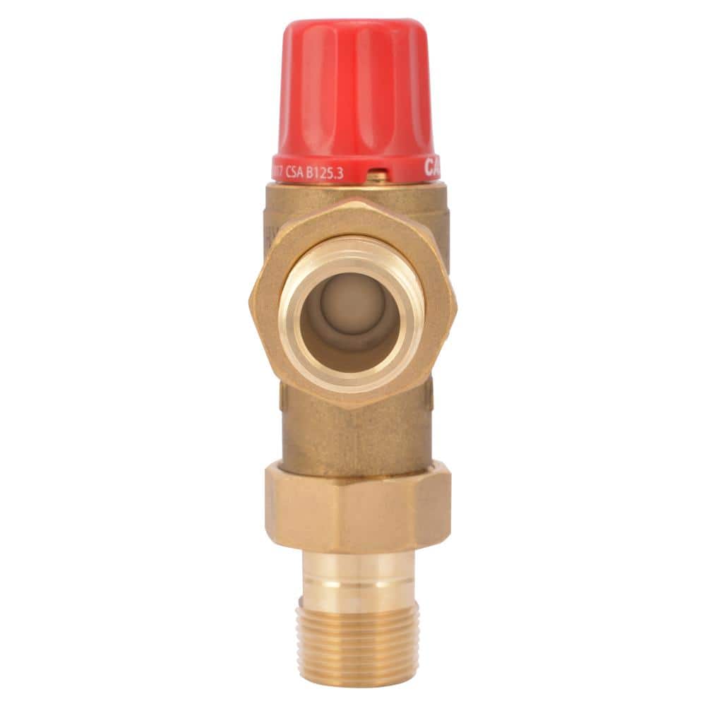 Cash Acme 3/4 in. Brass Heat Guard 110-HX Thermostatic Mixing Valve for Radiant/Hydronic Heating (3)