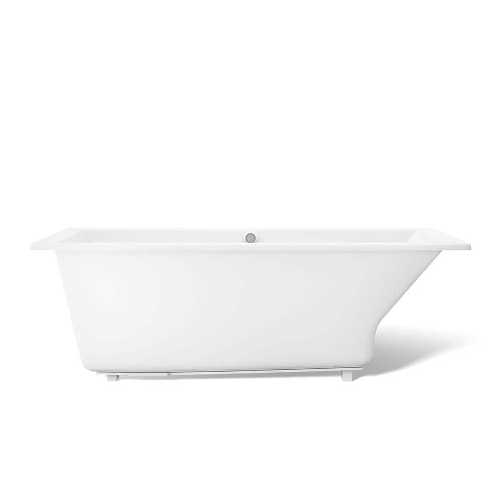 KOHLER Underscore 66 in. x 36 in. Rectangular Soaking Bathtub with Reversible Drain in White (3)