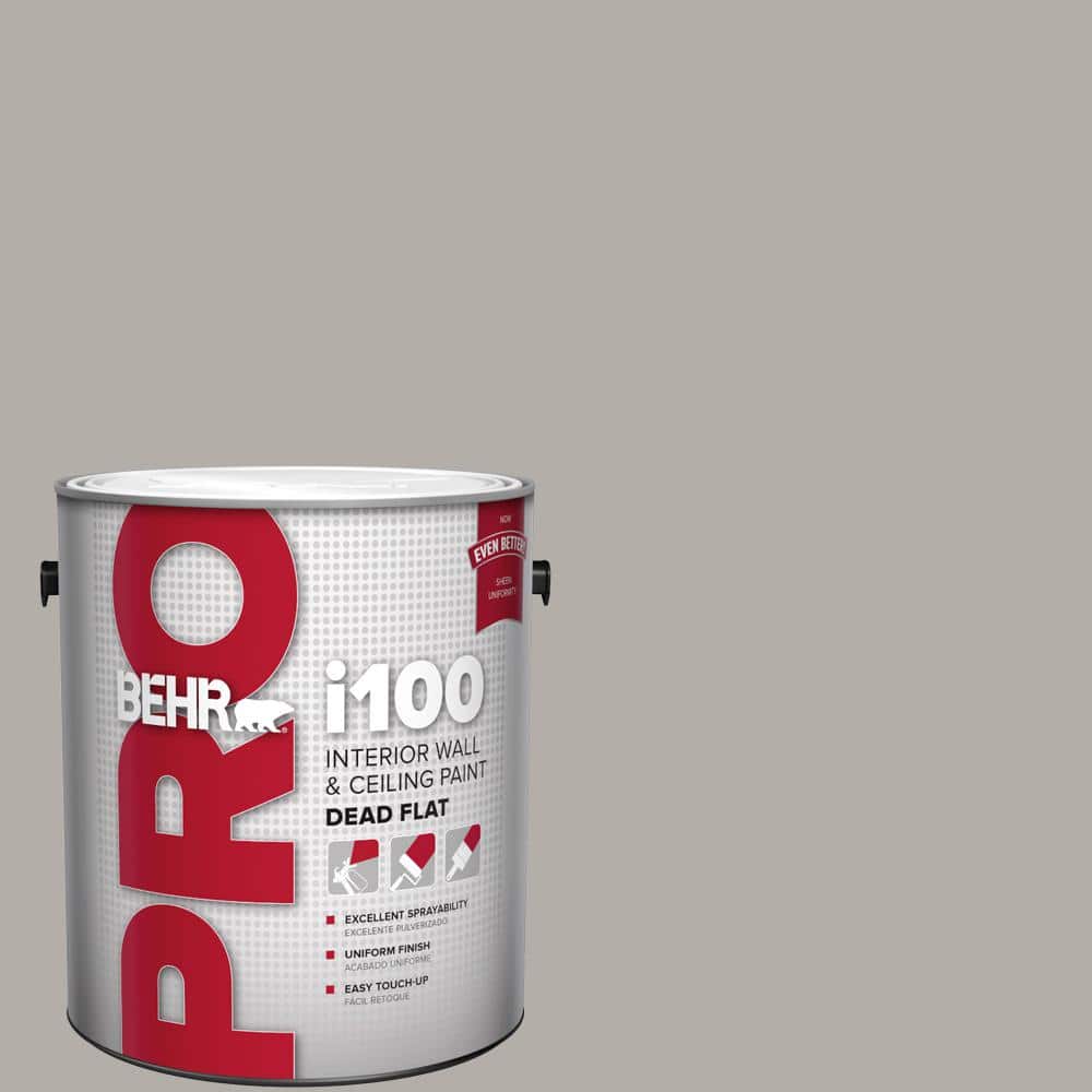 BEHR PRO 1 gal. #T17-09 Laid Back Gray Dead Flat Interior Paint