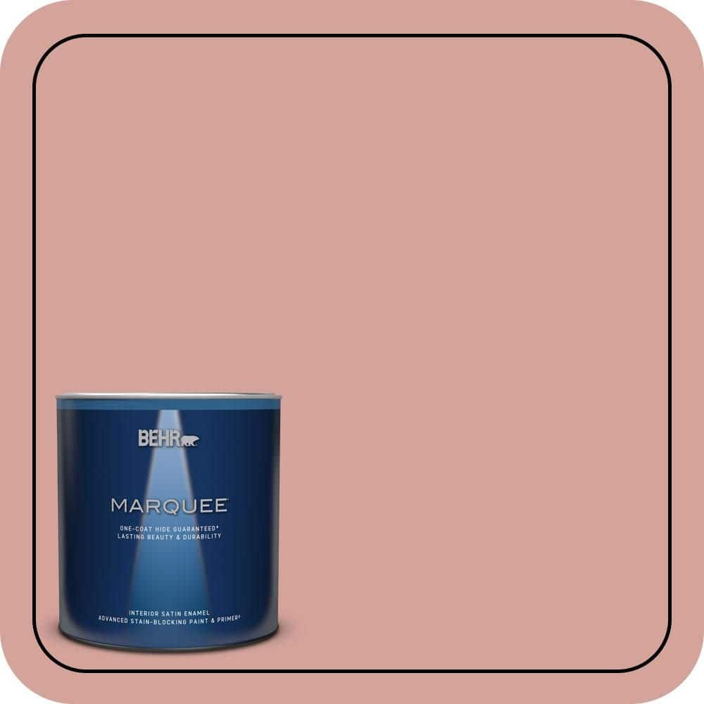 BEHR MARQUEE 1 qt. #S160-3 Bubble Shell One-Coat Hide Satin Enamel Interior Paint & Primer