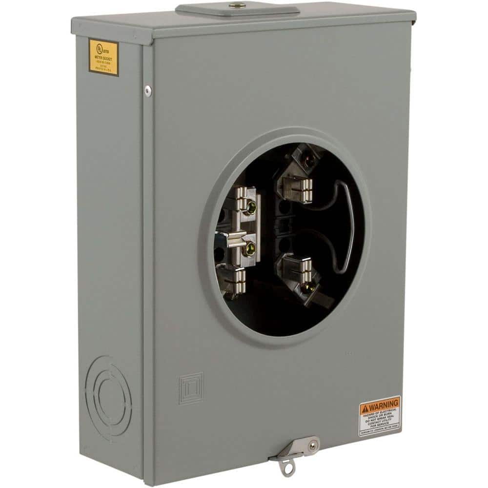 Square D 200 Amp Meter Socket Overhead/Underground Ringless-Horn Bypass 1 Phase and 1 Gang with Grounded 5th Terminal(UGHTRS213C) (3)