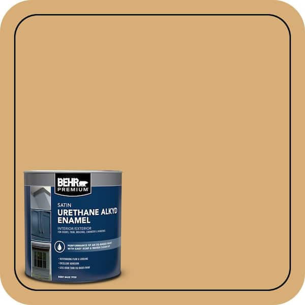 BEHR PREMIUM 1 qt. #M280-5 Inheritance Satin Enamel Urethane Alkyd Interior/Exterior Paint (2)