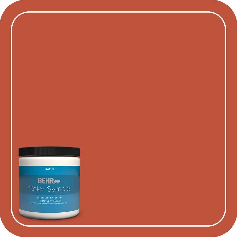 BEHR PREMIUM PLUS #S-G-200 Glowing Firelight Enamel Interior/Exterior Paint & Primer Color Sample (1)