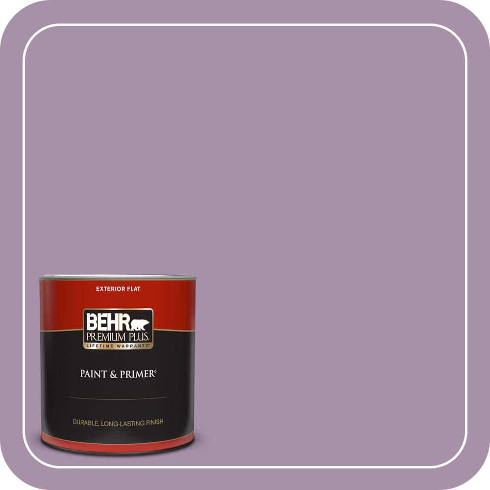 BEHR PREMIUM PLUS 1 qt. #MQ5-33 Uptown Girl Flat Exterior Paint & Primer