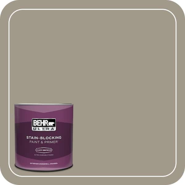 BEHR ULTRA 1 qt. #QE-58 Moon Rock Extra Durable Eggshell Enamel Interior Paint & Primer (2)