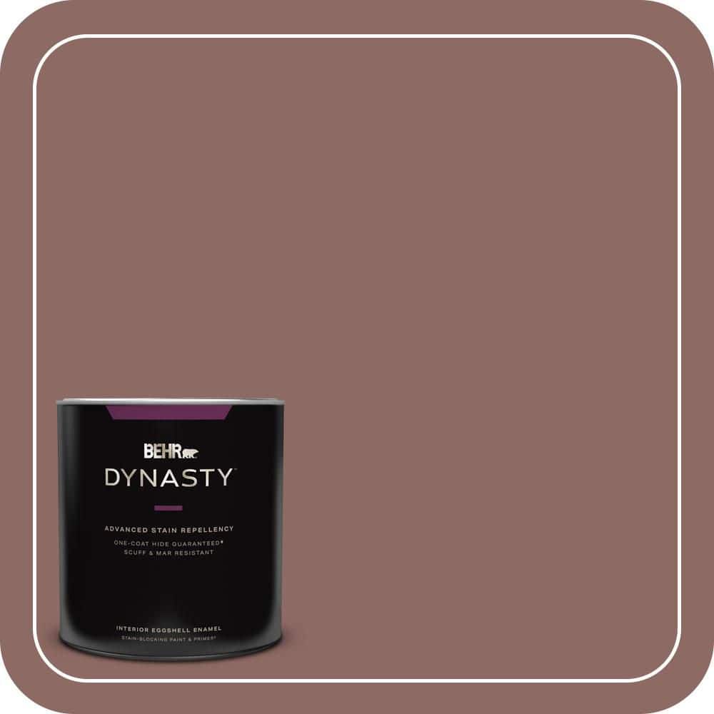 BEHR DYNASTY 1 qt. #700B-5 Red Stone Eggshell Enamel Interior Stain-Blocking Paint & Primer