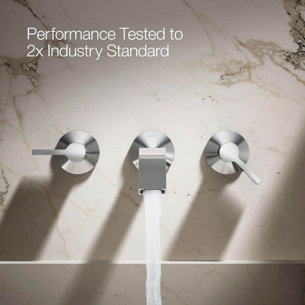 KOHLER Components 1.2 GPM Wall-Mount Bathroom Sink Faucet Spout in Polished Chrome (3)