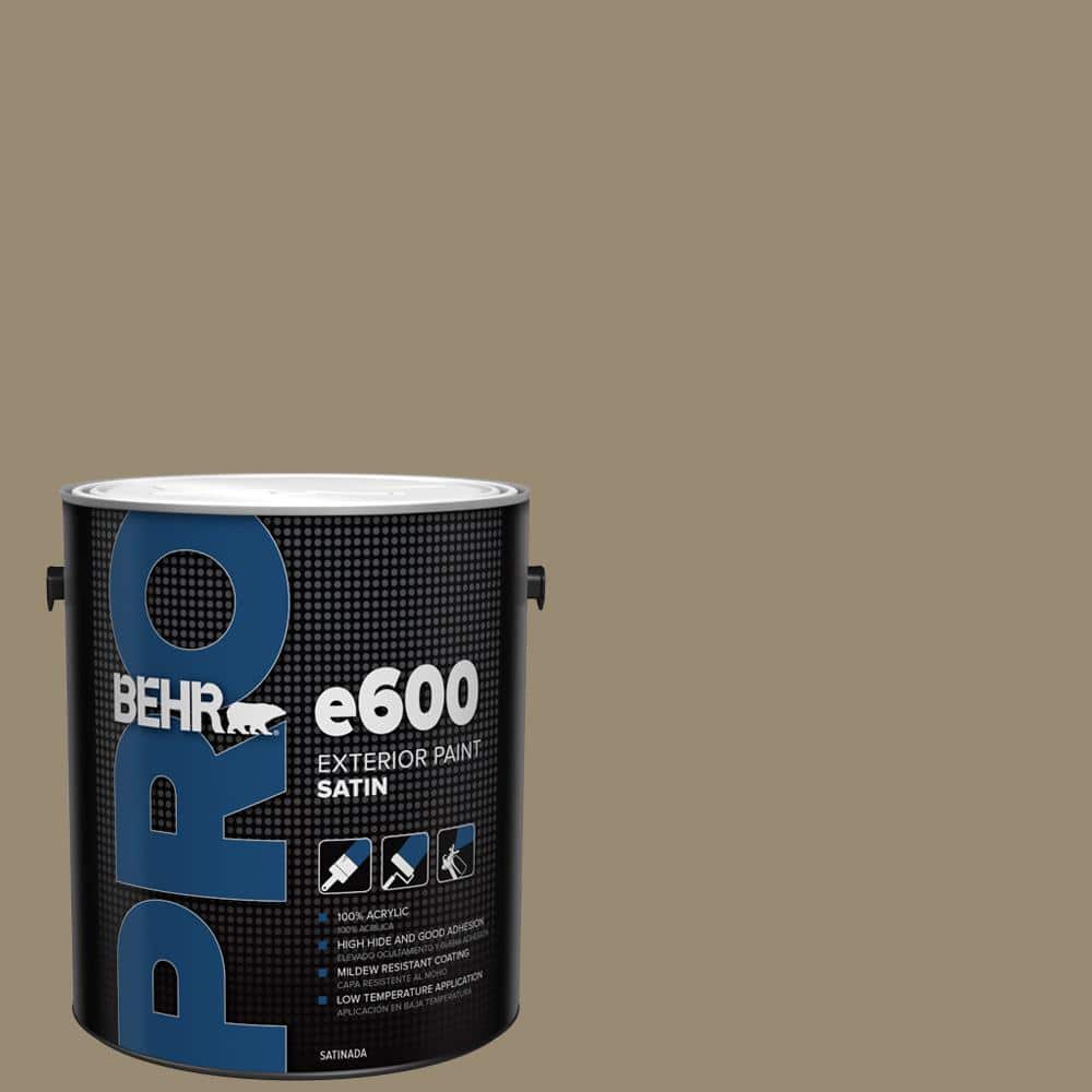 BEHR PRO 1 gal. #N310-5 Weathered Fossil Satin Enamel Exterior Paint