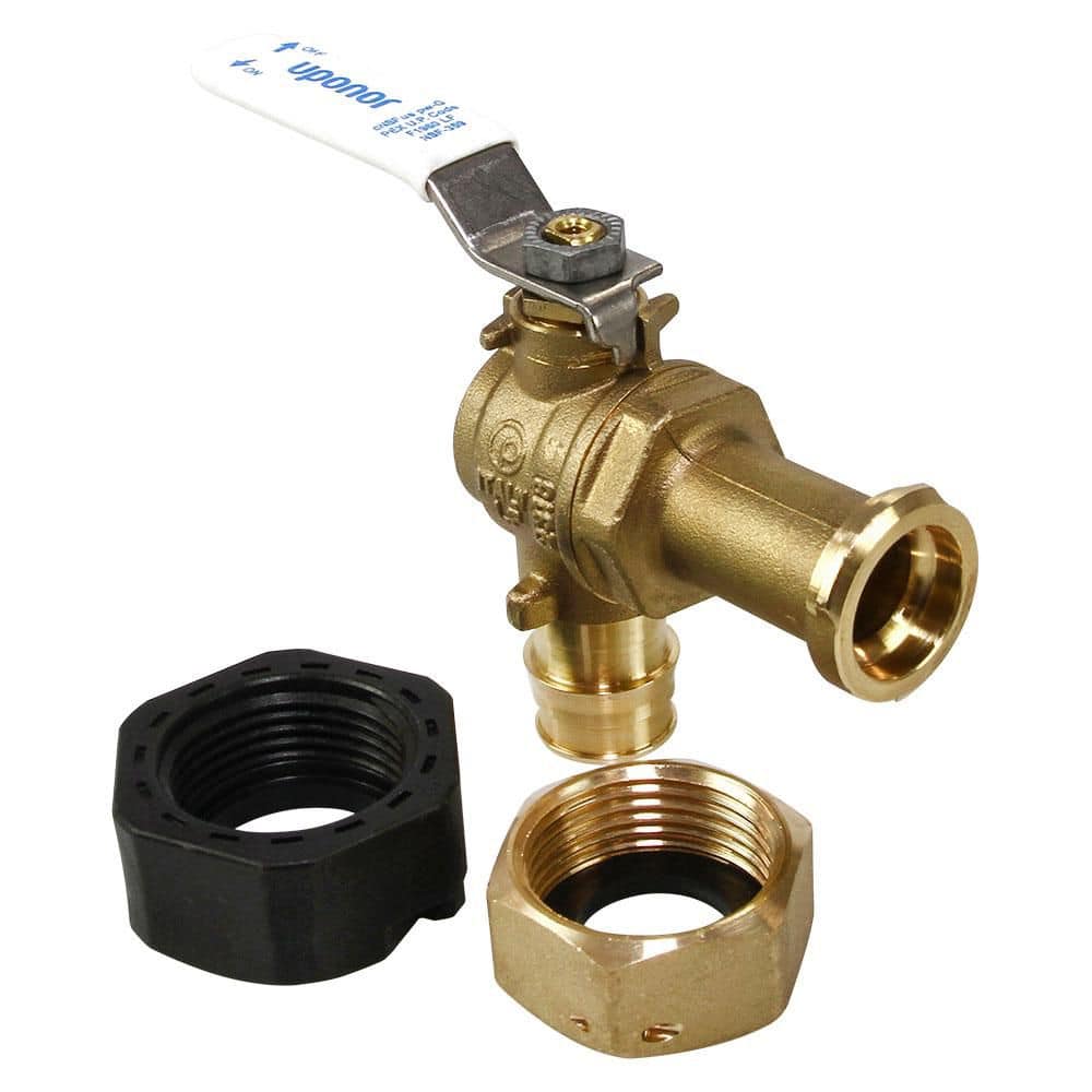 Uponor ProPEX 3/4 in. PEX-A Expansion Barb x 1 in. NPSM Lead-Free Brass Elbow Water Meter Valve