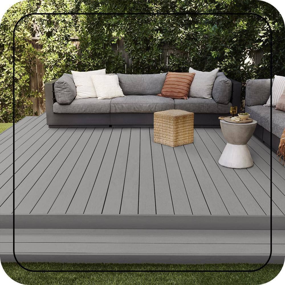 BEHR PREMIUM 1 qt. #HDC-NT-10A Dolphin Gray Solid Color Waterproofing Exterior Wood Stain and Sealer (3)