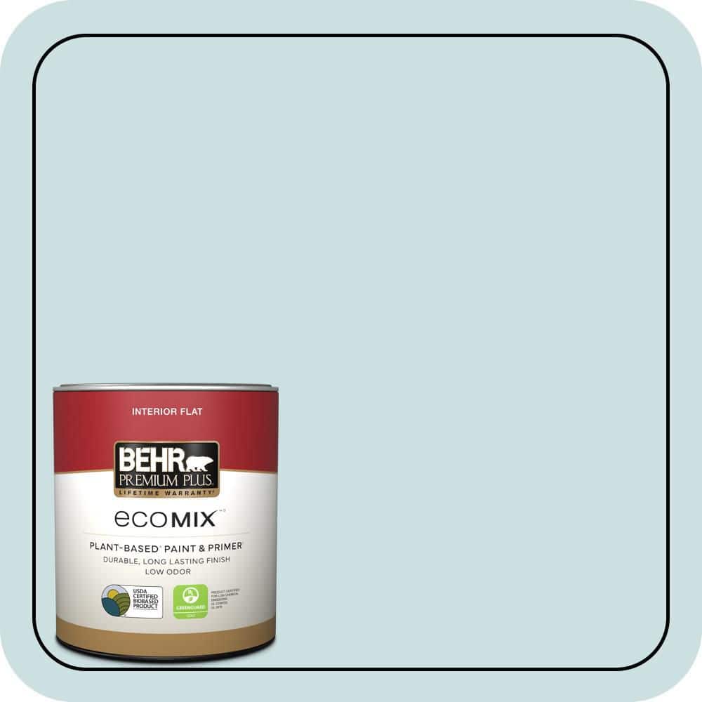 BEHR PREMIUM PLUS #S450-1 Beach Foam Flat EcoMix Plant-Based & Primer