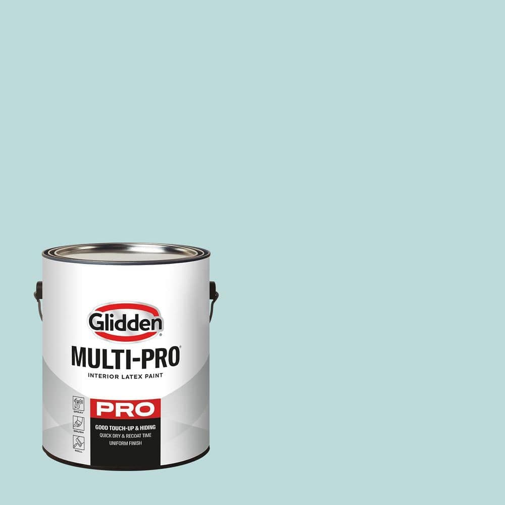 Glidden Multi-Pro 1 gal. PPG1147-3 Misty Aqua Semi-Gloss Interior Paint (1)