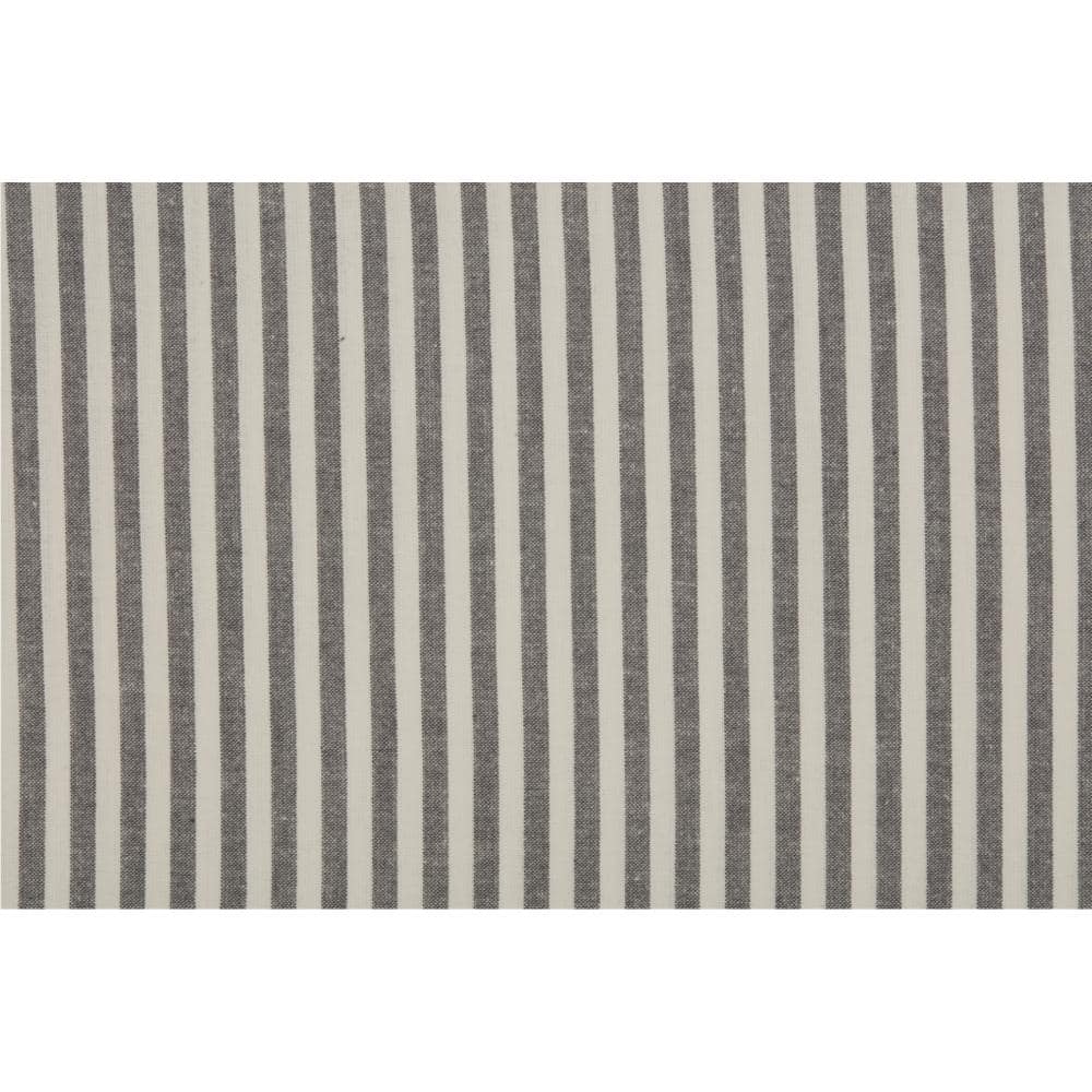 VHC Brands Farmhouse Ticking Gray Shower Curtain (3)