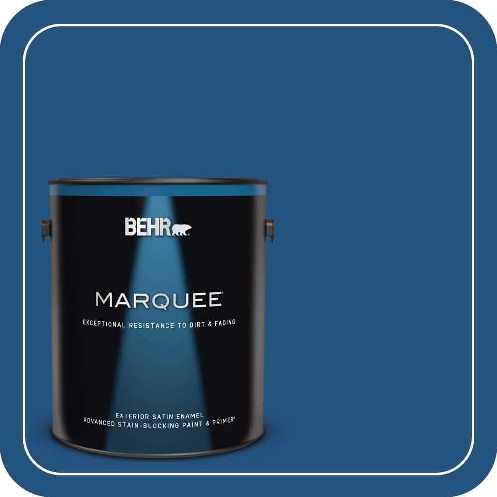 BEHR MARQUEE 1 gal. #S-H-570 Blueberry Twist Satin Enamel Exterior Paint & Primer