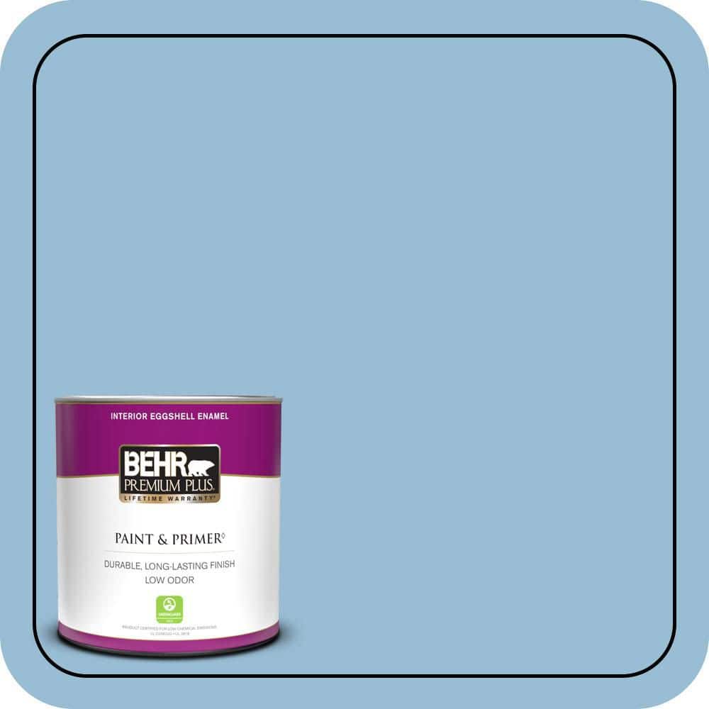 BEHR PREMIUM PLUS #PPU14-11 Gentle Sky Enamel Low Odor & Primer (1)