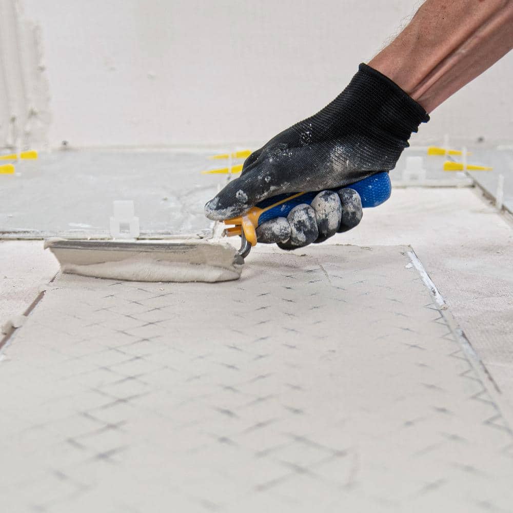 QEP 6 in. x 2 in. Comfort Grip Flat Margin Flooring Trowel with Bucket Hook (3)
