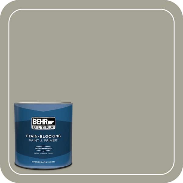 BEHR PREMIUM PLUS Home Decorators Collection #HDC-NT-01 Woodland Sage Flat Interior/Exterior Paint & Primer Color Sample (4)