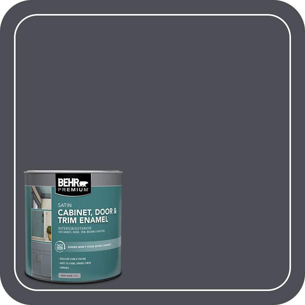 BEHR PREMIUM 1 qt. #PPU15-20 Poppy Seed Satin Enamel Interior/Exterior Cabinet, Door & Trim Paint