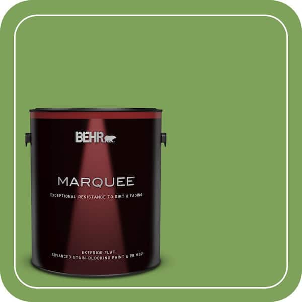 BEHR MARQUEE 1 gal. #P380-6 Springview Green Flat Exterior Paint & Primer (2)