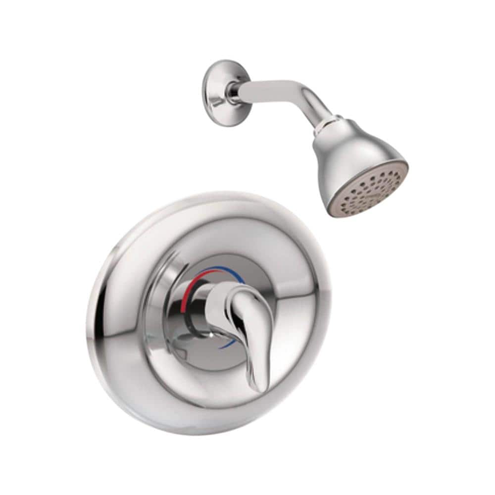 MOEN Chateau Posi-Temp Eco-Performance Single-Handle 1-Spray Shower Faucet in Chrome (Valve Included) (1)