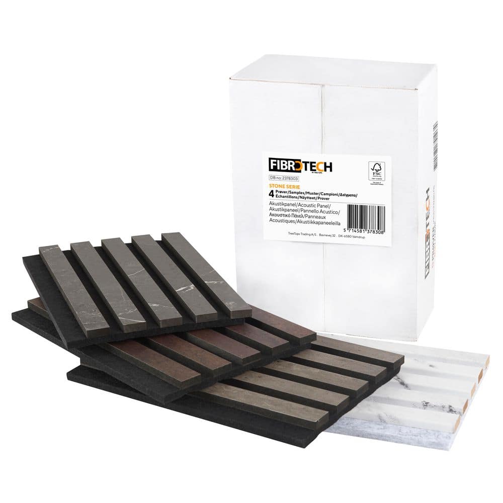 Unbranded Stone Acoustic Sound Absorbing Wall Panel Sample Box (1)