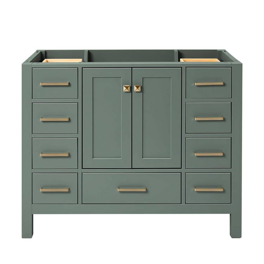 ARIEL Cambridge 42 in. Freestanding Bathroom Vanity Cabinet without Top in Vintage Green (Assembled) (1)