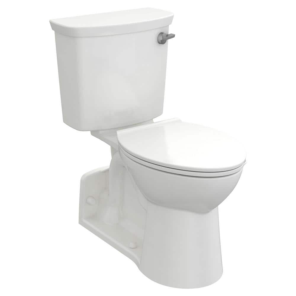 American Standard Yorkville VorMax 2-Piece 1.28 GPF Single Flush Right Height Elongated Toilet with Right Hand Trip Lever in White (1)