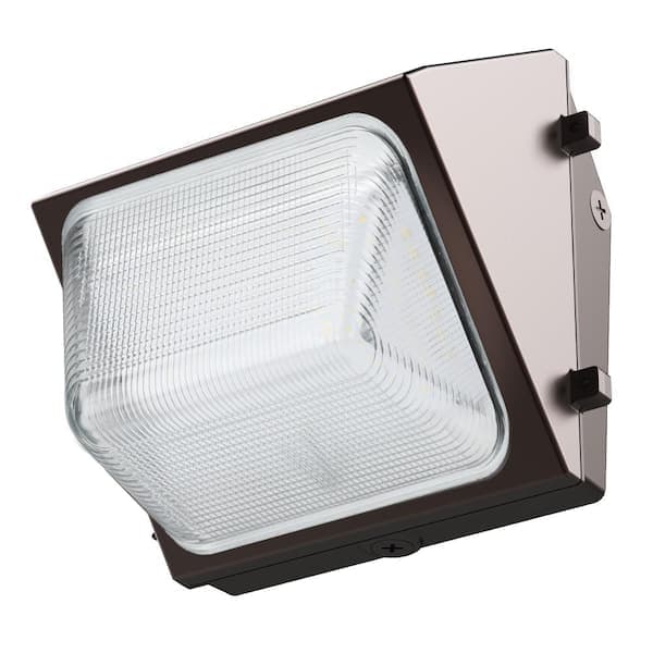 Feit Electric 4000 Lumen Integrated LED Bronze Dusk to Dawn  Commercial Wall Pack Light, 4000K
