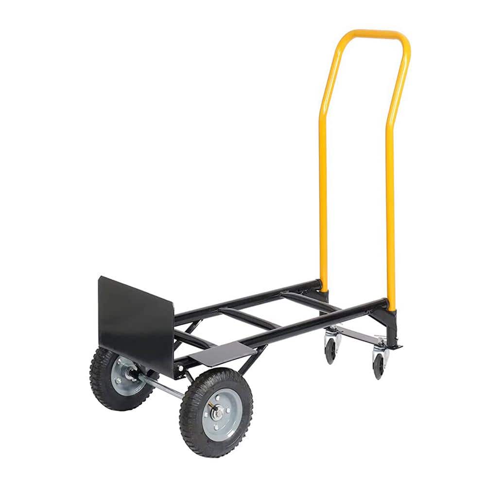 maocao hoom 330 lbs. Hand Truck Dual Purpose 2 Wheel Dolly Cart and 4 Wheel Push Cart with Swivel Wheels Capacity Heavy (1)