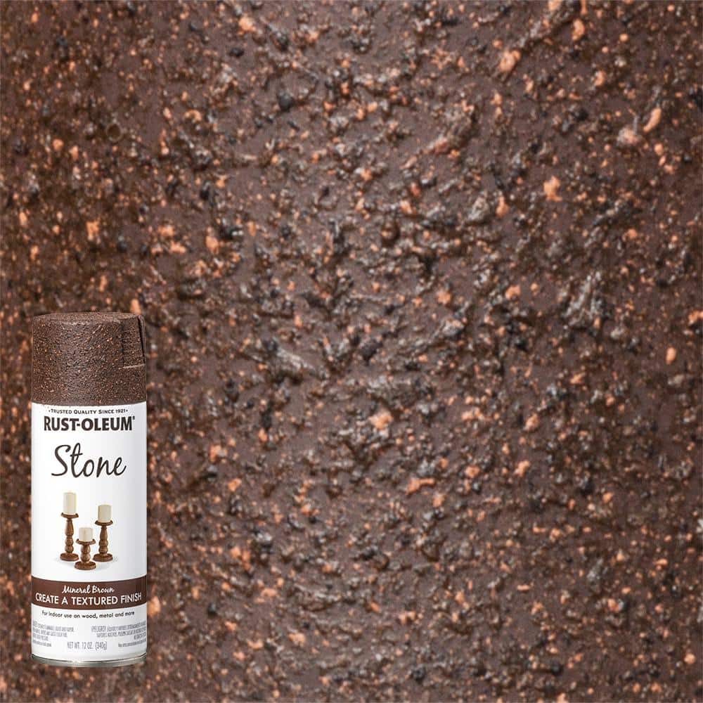 Rust-Oleum Specialty 12 oz. Mineral Brown Stone Textured Finish Spray Paint