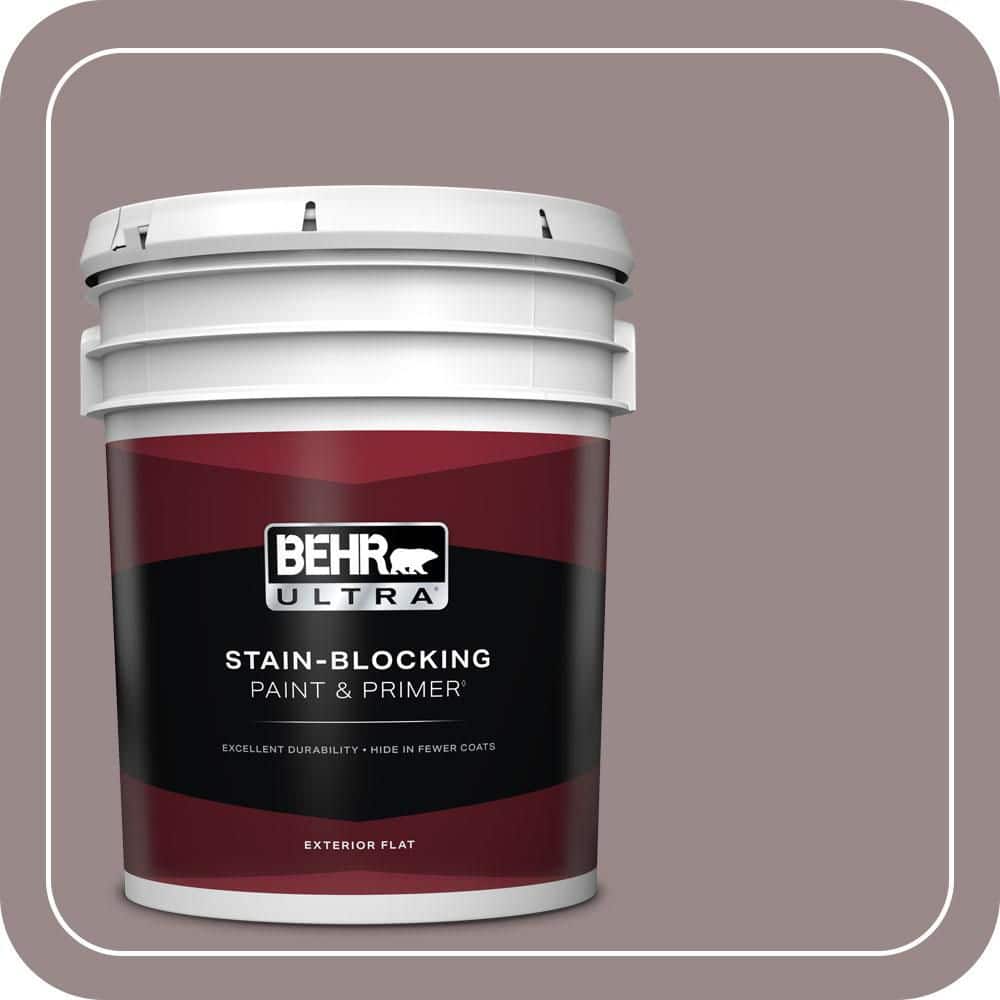 BEHR ULTRA 5 gal. #MQ1-37 Fashion Week Flat Exterior Paint & Primer