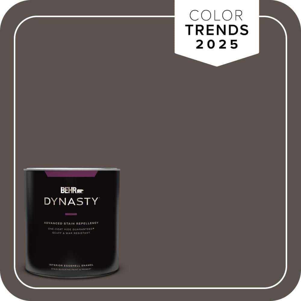 BEHR DYNASTY 1 qt. #MQ2-54 Gardeners Soil One-Coat Hide Eggshell Enamel Interior Stain-Blocking Paint & Primer