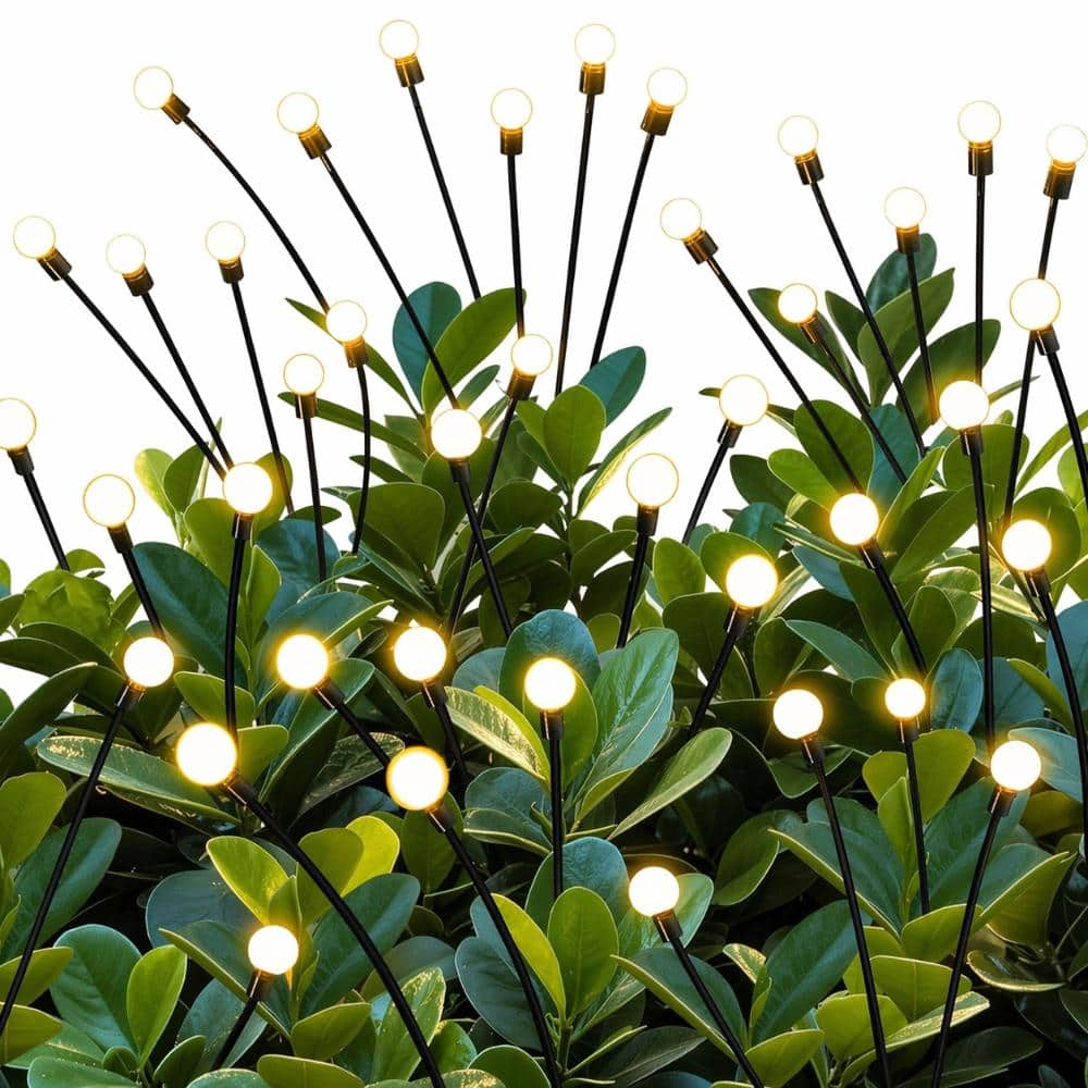 Unbranded Solar Firefly Garden Lights Outdoor 6 Pack 36 LED Swaying Waterproof IP65 Yard Pathway Lawn Decorations (1)