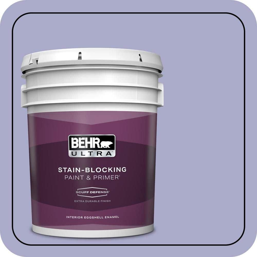 BEHR ULTRA 5 gal. #M550-4 Wisteria Blue Extra Durable Eggshell Enamel Interior Paint & Primer